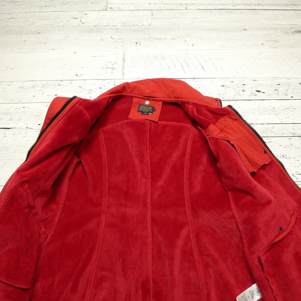 Pendleton Softshell Jacket Womens M Red Fleece Li… - image 3